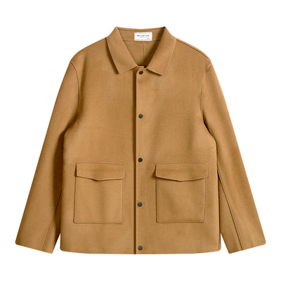 MCCEVTG羊毛双面呢大衣男短款