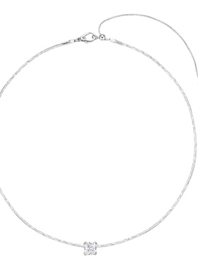 高级感简约百搭冰花切方糖项圈