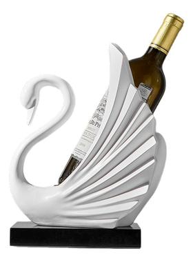 艺术天鹅红酒架摆件高级感
