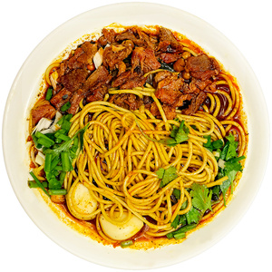 襄面郞襄阳牛肉面牛杂海带豆腐碱面条正宗牛油湖北襄樊特产8份装