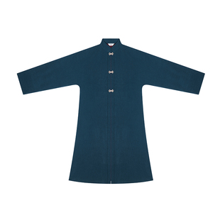 朝花锦蝶织造司原创宋制汉服灯芯绒对襟长袄立领衬衫女改良三裥裙