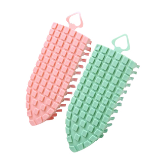 可弯曲清洁刷多角度折叠洗衣刷可挂式鞋刷浴缸水龙头家务清洁软刷