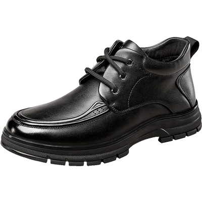 意尔康男鞋官方旗舰店高帮皮鞋