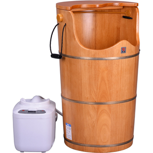 泡脚桶木桶过膝盖高深桶家用蒸汽熏蒸桶木质足浴桶橡木加高洗脚桶