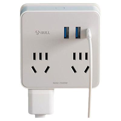 公牛墙插转换器小插座魔方扩展转换插头多孔超薄扁插排床头充电器