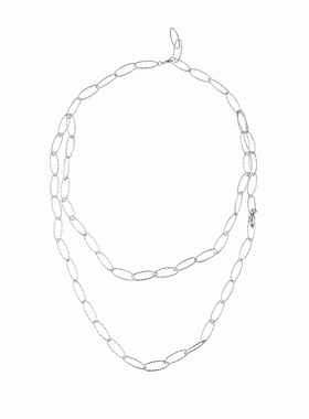 ZIVGREY钻切双层毛衣链小众设计