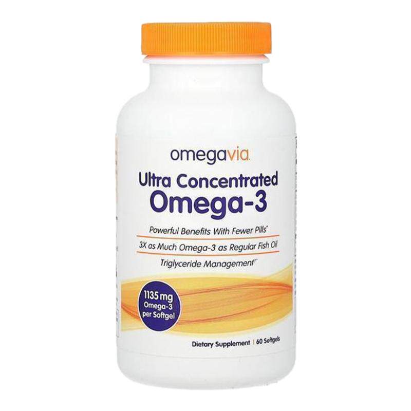 Omegavia超浓缩高纯度omega3深海鱼油含DPA三倍功效日常补充