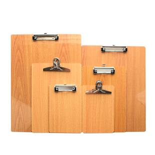 A4板夹A5写字垫板文件夹板A3木板夹纸板书写文具菜单夹子办公用品