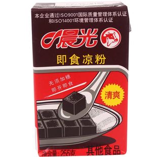 晨光即食凉粉布丁冷饮烧仙草黑色凉粉255g*5夏日即食零食果冻