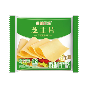 妙可蓝多澳醇芝士片12片三明治专用奶酪汉堡宝宝辅食家用烘焙原料