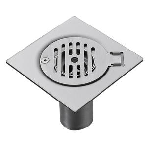 监狱羁押室适用不锈钢带锁地漏谈话室医院浴室厕所防拆卸排水器