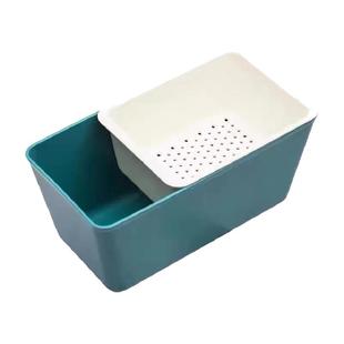 懒人嗑吃瓜子收纳盒神器双层水果盘沥水篮客厅家用放糖果零食年货