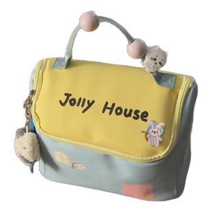 化妆包女大容量多巴胺2025新款防水分区旅行洗漱包便携手提收纳包