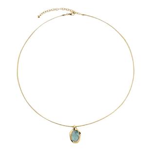 Monica Vinader莫妮卡流光宝石项链海蓝宝毛衣链新年礼物情侣颈链