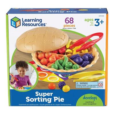 美国learning resources超级水果派水果颜色分类过家家玩具3岁+