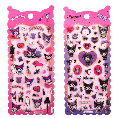 可爱酷洛米3D立体烫金水晶贴画