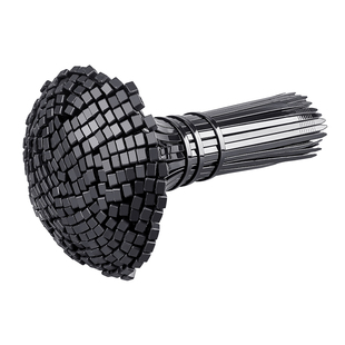 塑料尼龙扎带5*350自锁式捆线宽4.8mm勒死狗卡扣电线捆扎绑带黑白