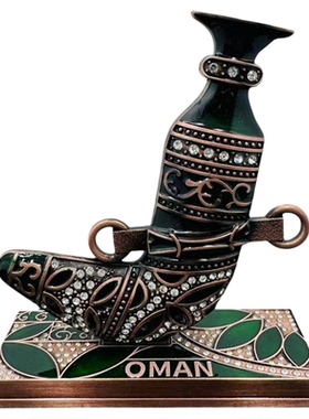 迪拜阿曼弯刀锌合金模型摆件