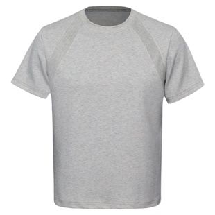 ONUN 美式复古氨纶太空棉空气层拼接短袖正肩T恤宽松休闲boxy版型