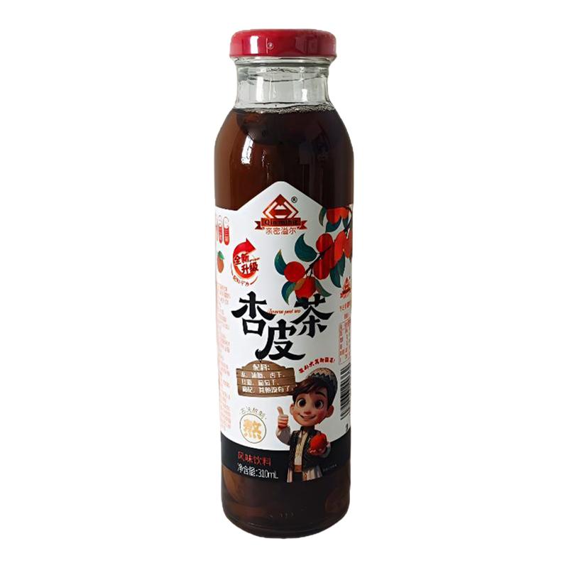 杏皮茶新疆特色饮料玻璃瓶装配料干净网红凉茶健康饮品特产杏皮水
