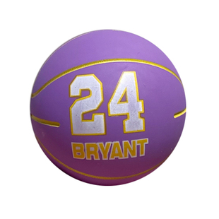 6cm橡胶弹力球卡通图案NBA球星空心玩具球亲子互动益智解压锻炼球