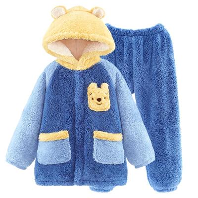 迪士尼儿童睡衣套装珊瑚绒男女童