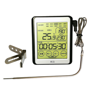 萱品探针式油温计熬糖烘焙温度计厨房测烤箱商用油锅油炸锅油温表