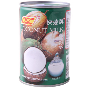 泰国进口OSC快达牌椰浆椰汁400ml*2罐 烘焙甜品千层马蹄糕原料
