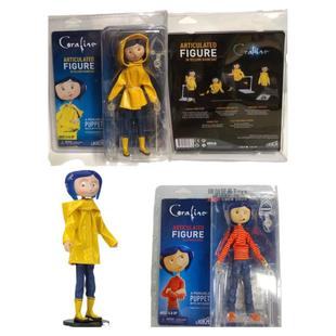 NECA 7寸 鬼妈妈 卡洛琳 雨衣版 条纹衫 真衣服 盒装手办模型玩具