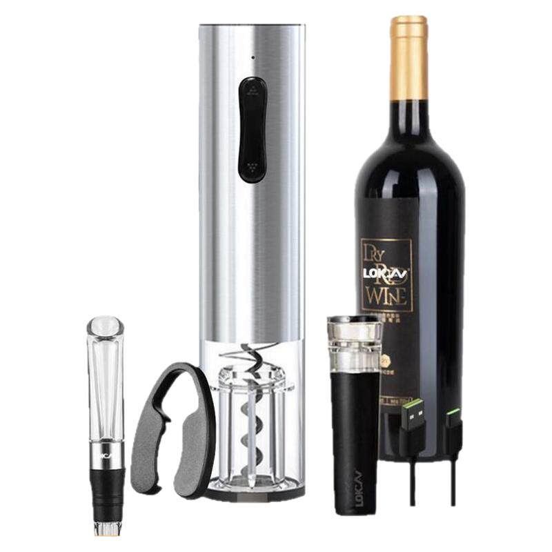 充电智能不锈钢电动红酒开瓶器启瓶器电动开瓶器葡萄酒起子酒具