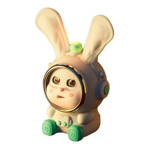 贪吃货兔子智能儿童电动益智早教唱歌跳舞宝学舌发光音乐玩具互动