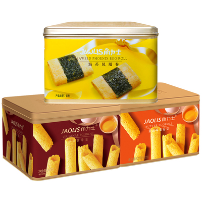 角力士蛋卷原味黄油味海苔凤凰卷