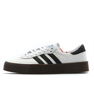 Adidas/阿迪达斯正品SAMBAROSE W女子厚底松糕运动休闲板鞋AQ1134