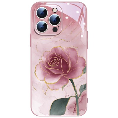 16plus苹果17SamsungS25三星S23ultra手机壳A56加S24fe女22u玫瑰54玻璃53case55适用52高颜值21+外15花36好看