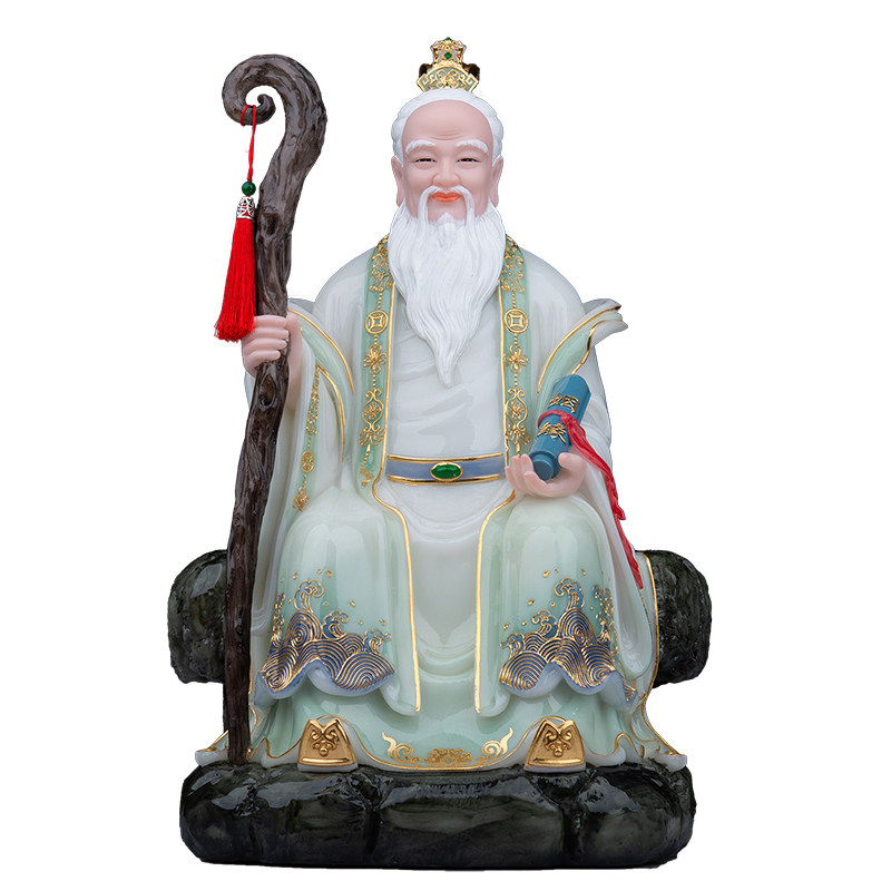 月老星君神像汉白玉喜神牵红线媒人居家供奉结婚礼品祝福中式摆件