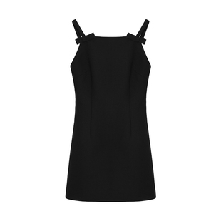 辰米范 法式吊带连衣裙女夏垂感收腰小个子短裙气质蝴蝶结精致裙