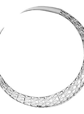 不锈钢圆形月亮发光景观小品定制