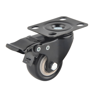 1.5寸平底家具万向轮塑料丝牙轱辘脚轮茶几轮沙发轮子床头柜滑轮