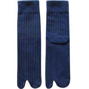 5双装二趾袜男中高筒秋冬厚款木屐袜人字拖标配二指袜纯棉分脚趾