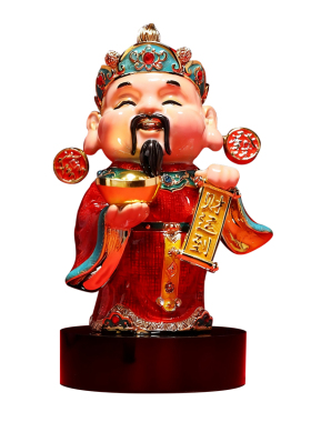 新中式财神爷桌面摆件