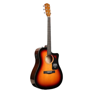 Fender芬达木吉他CD60S/CD140SCE初学者学生用单板民谣木吉他41寸