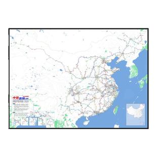中国高铁线路图2025年全新设计装饰画客厅高清简约风【简办】