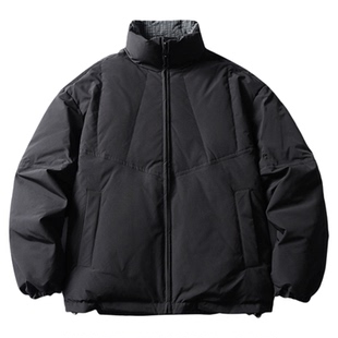 wtmp日系复古双面穿立领羽绒服男女冬季保暖新国标90白鸭绒外套