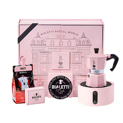 BIALETTI/比乐蒂摩卡壶粉色礼盒