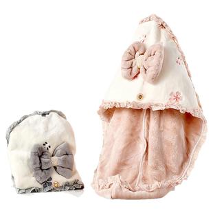 新款公主风干发帽加厚超强吸水速干蝴蝶结包头巾裹头发洗头干发巾