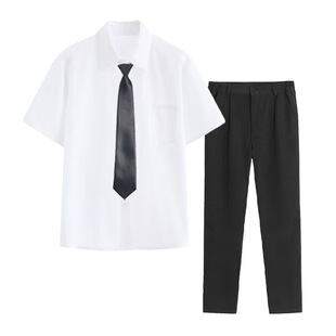 学院风白衬衫校服套装jk制服学台师大附中合唱演出初高中毕业班服