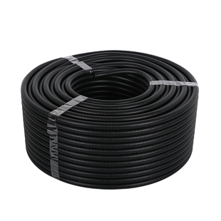 黑色PP聚丙烯阻燃电线护套软管红蓝绿灰橙白自熄波纹管软管可开口