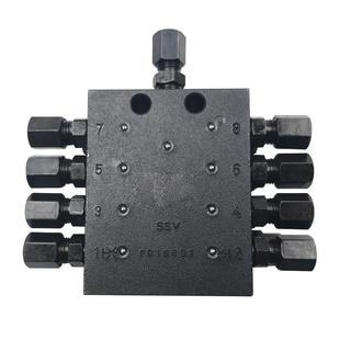 中联泵车递进式分配器三一徐工摊铺机搅拌站车载泵拖泵黄油分配阀