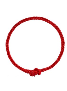 红绳手链男女儿童本命年红手绳情侣脚链手工编织马年手绳编织手链