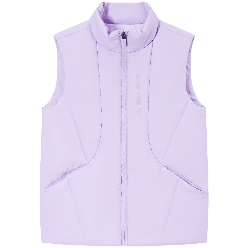 特步童装儿童羽绒服马甲2025秋冬款男童防寒服女大童无袖外套冬装